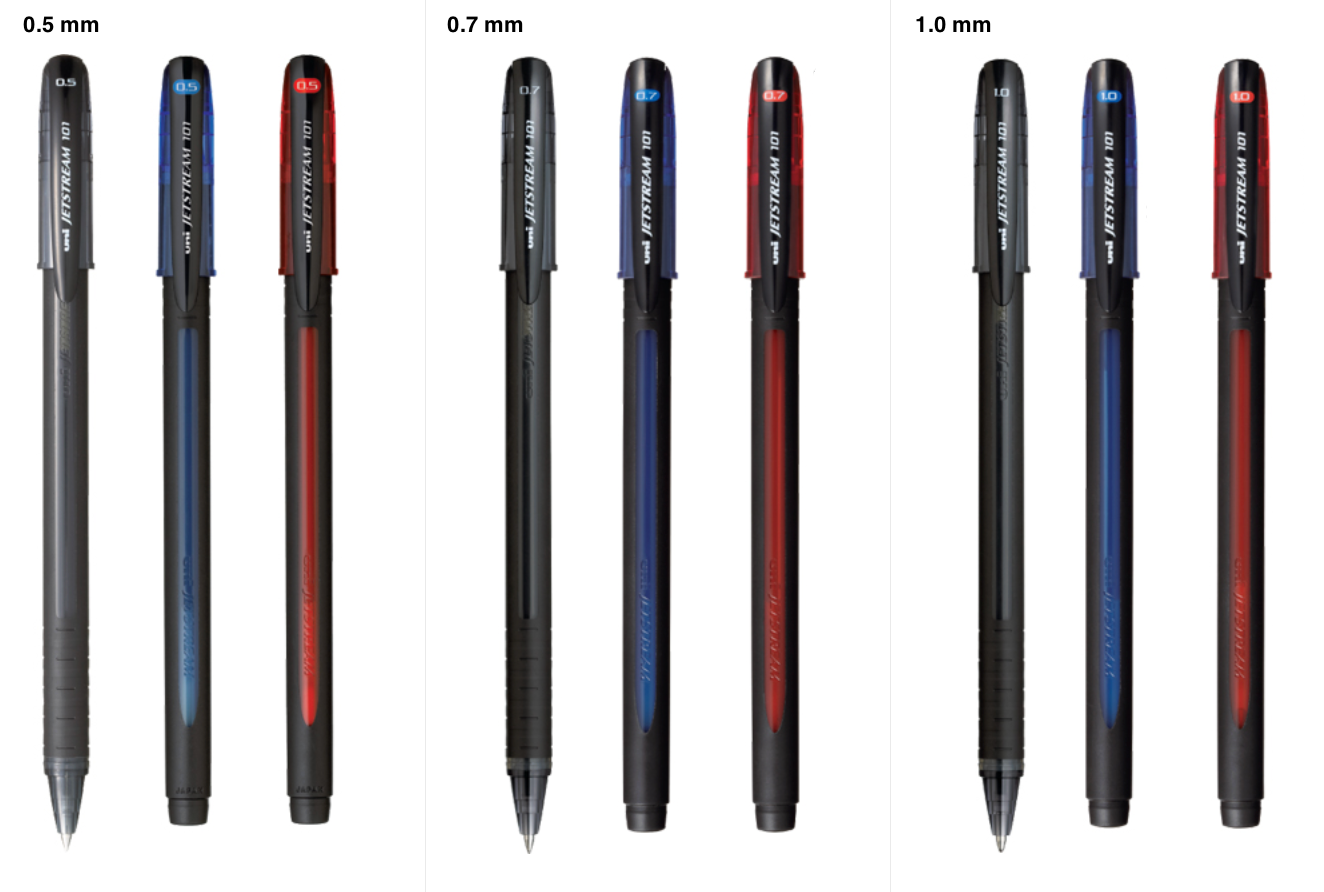 UNI Jetstream 101 SX-101 原子筆 ball pen (0.5mm/ 0.7mm /1.0mm)