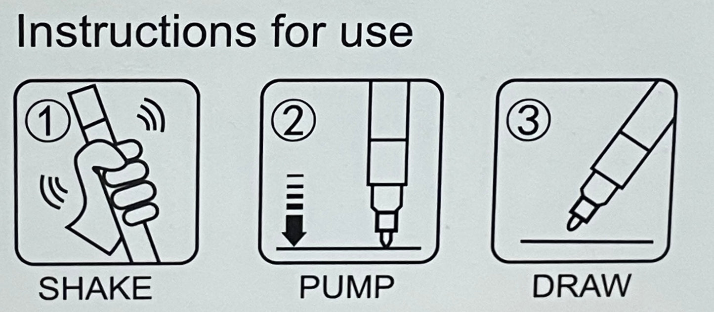 亞加力馬克筆 Acrylic marker (18 色 colours)