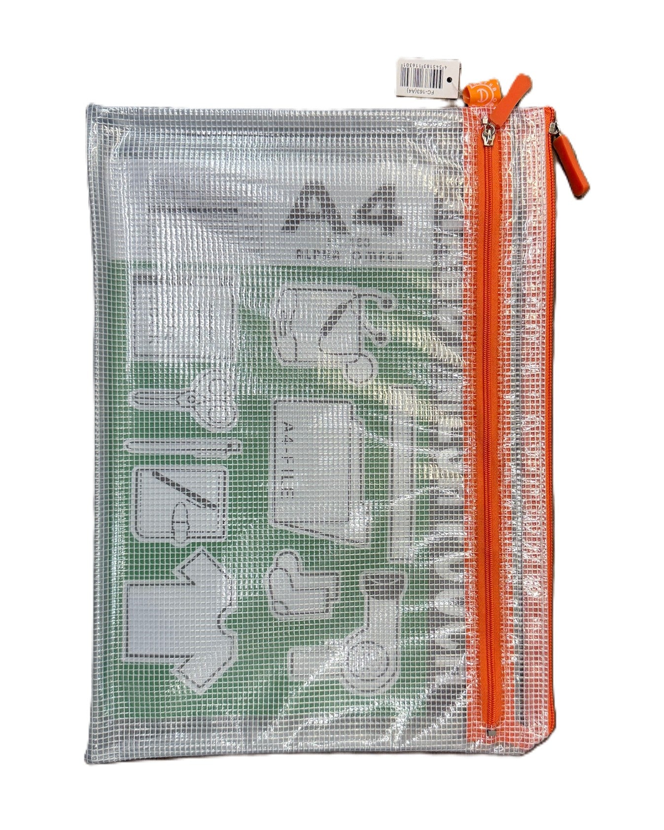 Alpha Omega 透明拉鏈袋 / 功課袋 Zipper bag | **雙鏈 - Two pockets ** |