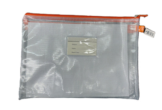 Alpha Omega 透明拉鏈袋 / 功課袋 Zipper bag | **雙鏈 - Two pockets ** |