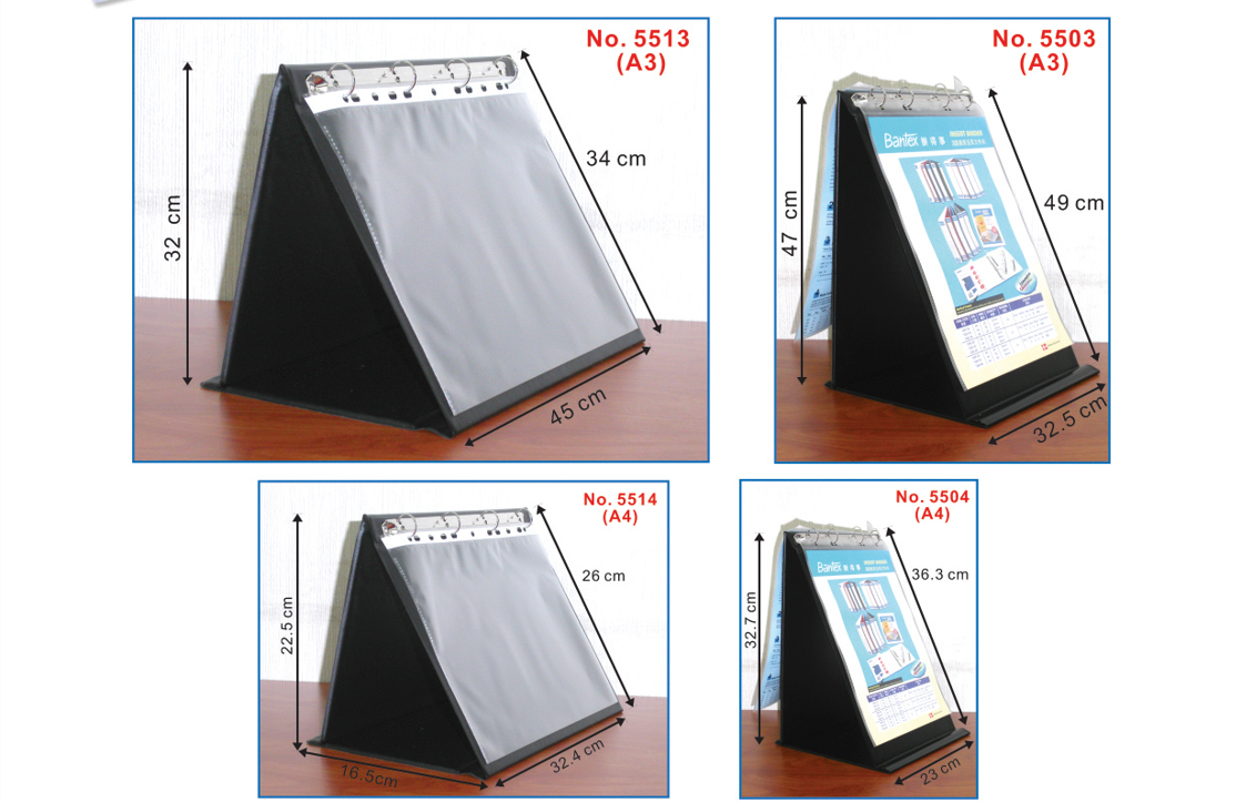 Bantex | A4 (#5514 / #5504) / A3 (#5513 / #5503) | 展示架 Flipover