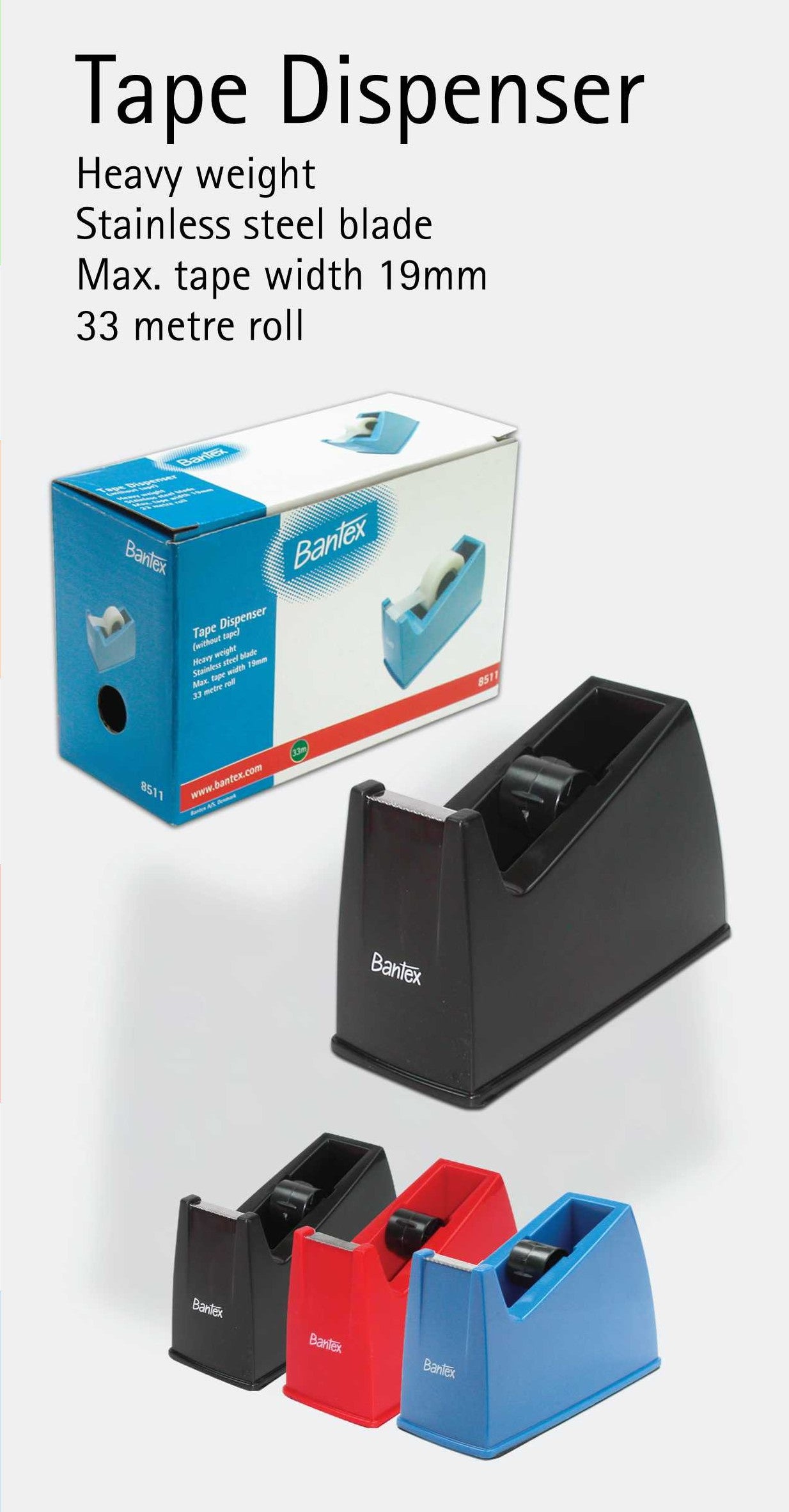 Bantex 膠紙座 Tape dispenser- 大 Big (#8511)