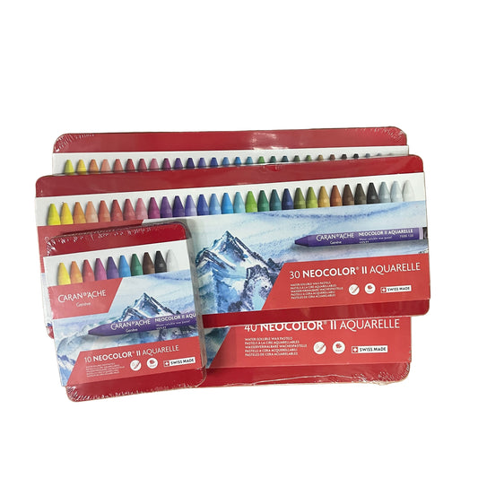 Caran d'Ache NEOCOLOR II AQUARELLE 水溶性蠟筆 Water Soluble Wax Pastels (10/ 30/ 40 色 colours)