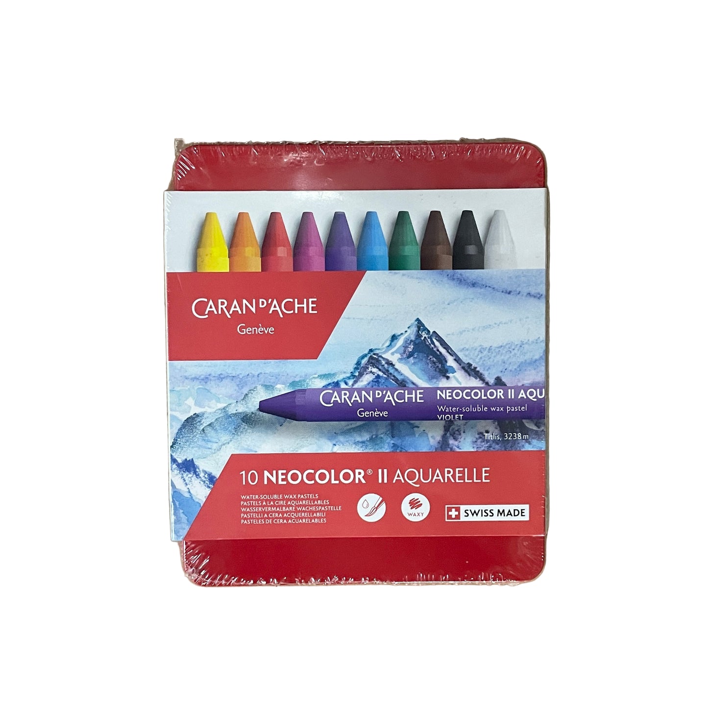 Caran d'Ache NEOCOLOR II AQUARELLE 水溶性蠟筆 Water Soluble Wax Pastels 10色 colours
