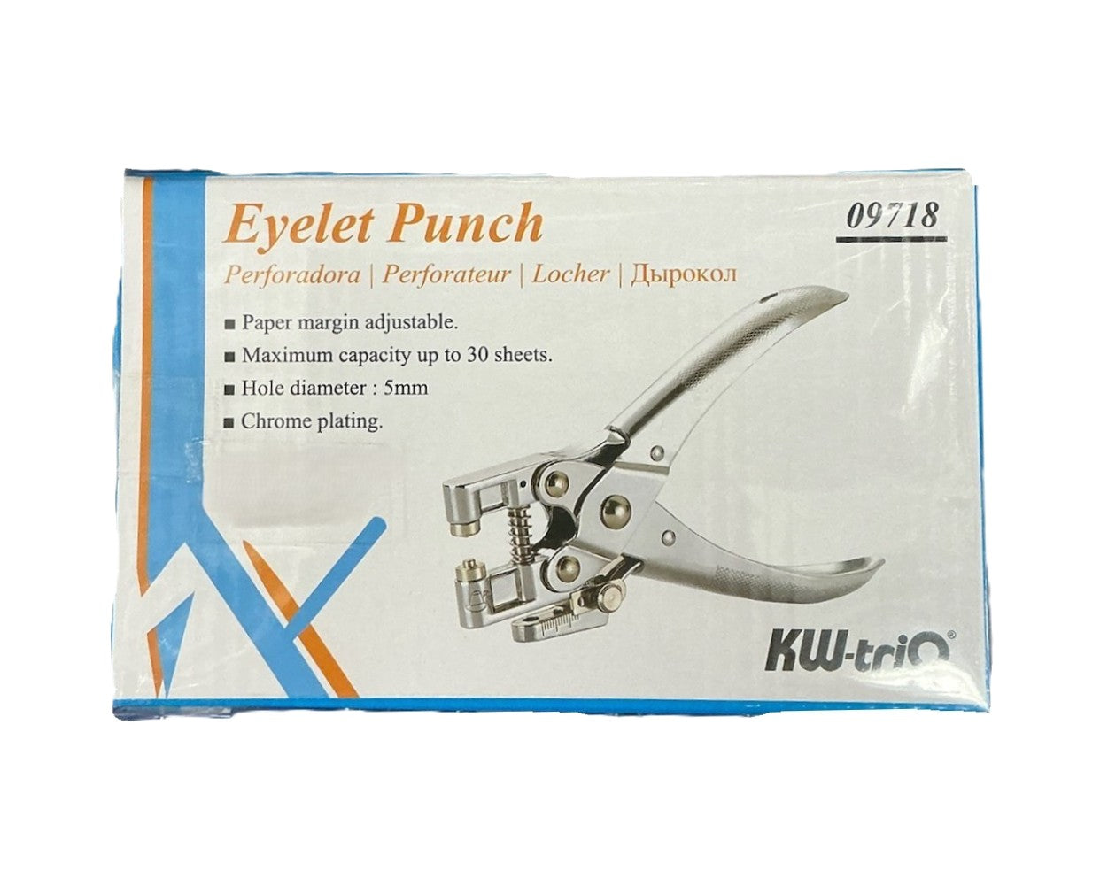 KW-triO 金屬雞眼打孔機 Eyelet Punch - |09718| - 30 sheets-5mm