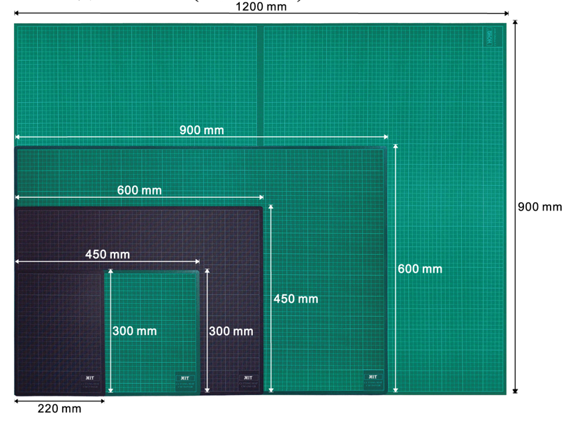 MIT 雙面界刀板 Double-sized Cutting Mat |A1 / A2 / A3 / A4|