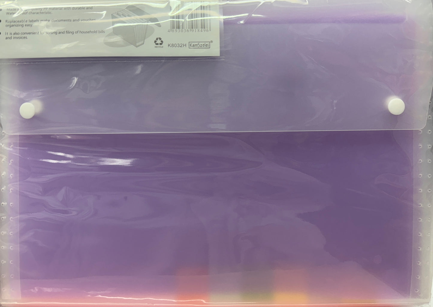 Plums / 金時利 透明風琴袋 12-Layer Expanding File |A4 / F4|