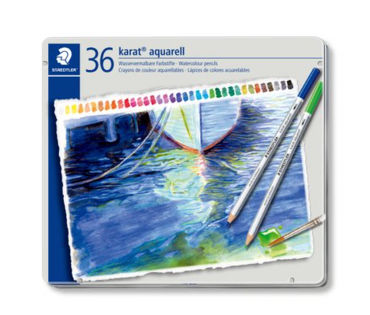 施德樓 Staedtler karat aquarell 36色水溶性顏色筆 Water-soluble coloured pencils/ Watercolour pencils