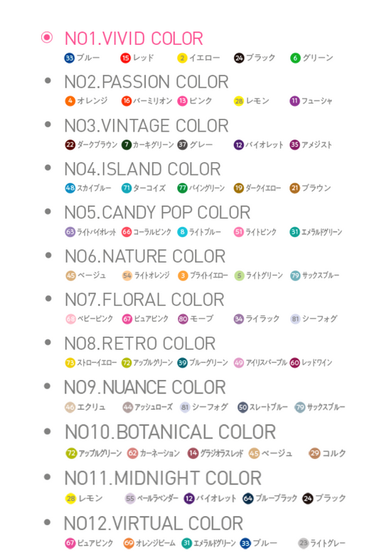 UNI EMOTT fine 0.4 耐水性顏色筆簽字筆5色套裝 Waterproof coloured fine pen 5-color set