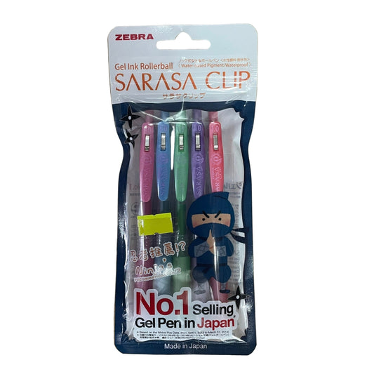 Zebra Sarasa Clip 1.0mm 金屬色原子筆套裝 Metallic colour gel pen set