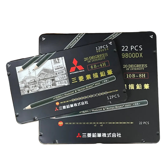 UNI MITSUBITSHU 9800 美術素描筆 Graphite drawing sketching pencils [12/ 22 套裝 Set]
