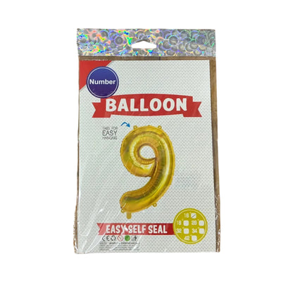 鋁膜數字氣球 Number Balloon [16” |金gold]