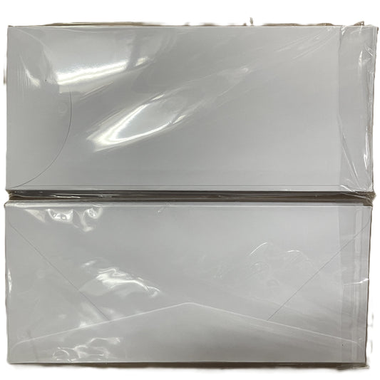 Best Quality 白信封 White Envelopes 4" x 9" 企口 top flap / 橫口 side flap