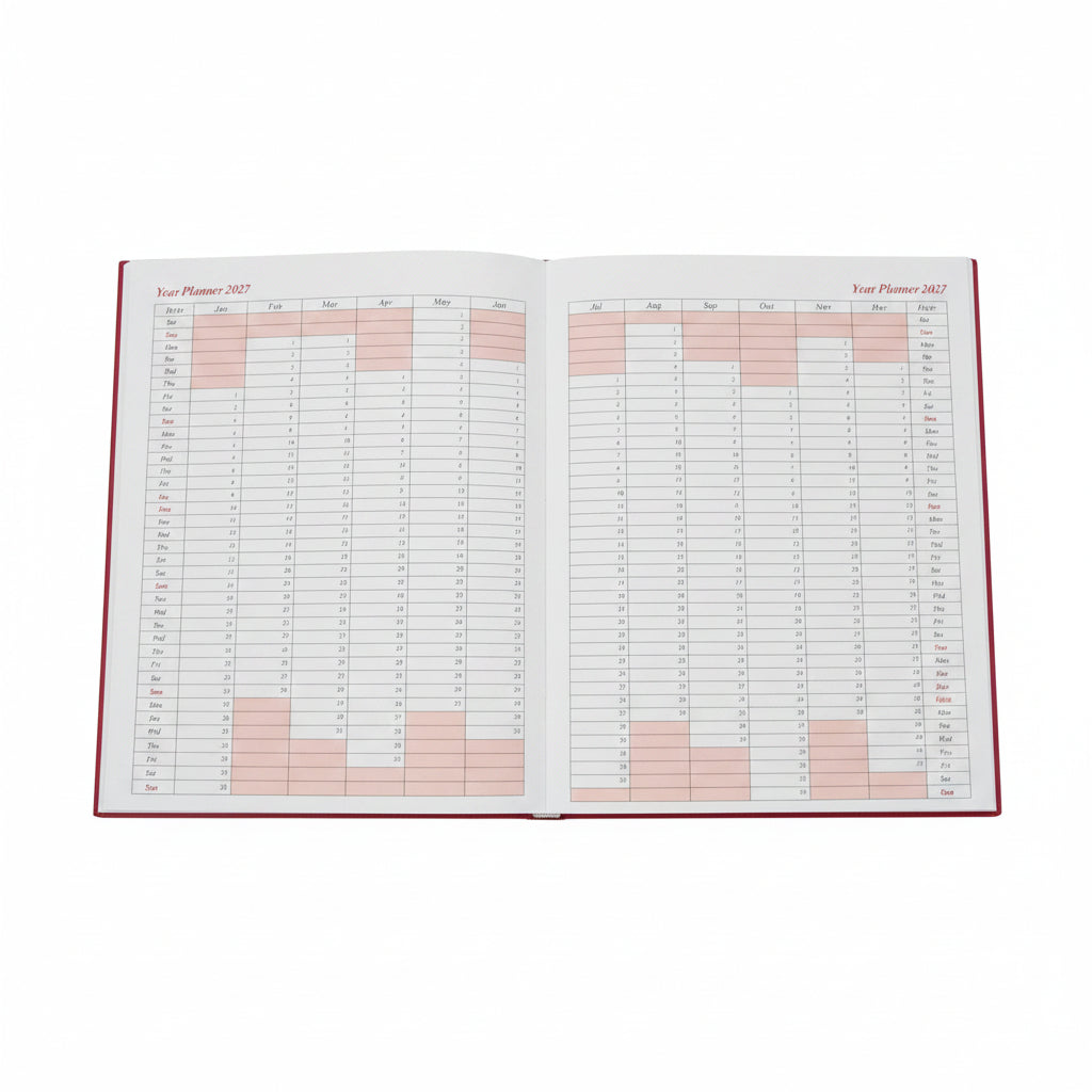 2027 Diary [205x265mm] Executive Monthly Planner 日記簿