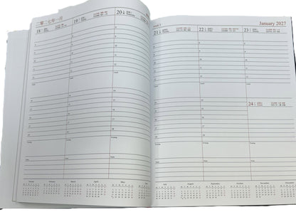 2027 Diary Letter size 大型行政日記簿 -[一星期2頁/ A week in 2 pages]-[KWC001]