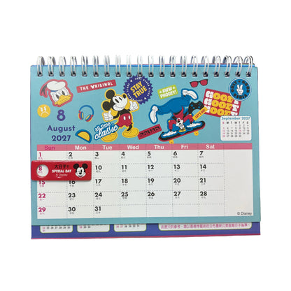 2027 [迪士尼 米奇 米妮 唐老鴨 布魯托 高飛 Disney Mickey Minnie Donald Duck Pluto Goofy] 座枱月曆 Desktop calendar