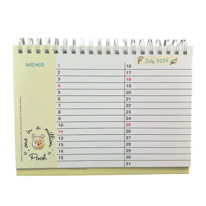 2027 [小熊維尼 Winnie the pooh] 座枱月曆 Desktop calendar [DS26194H-2]