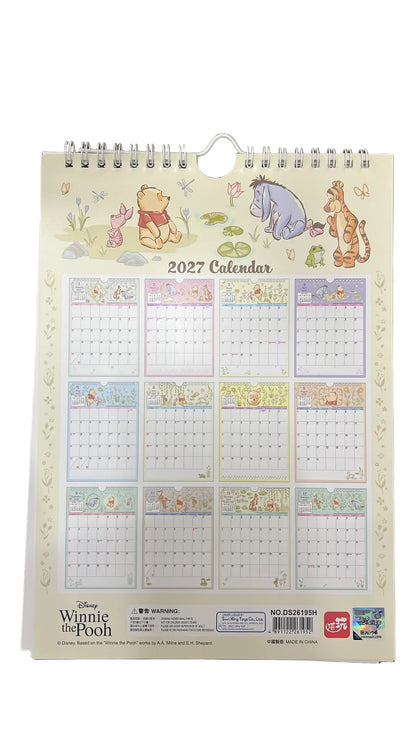 2027 [小熊維尼 Winnie the pooh] 掛曆月曆 Hanging calendar [DS26195H]
