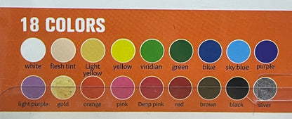 亞加力馬克筆 Acrylic marker (18 色 colours)￼