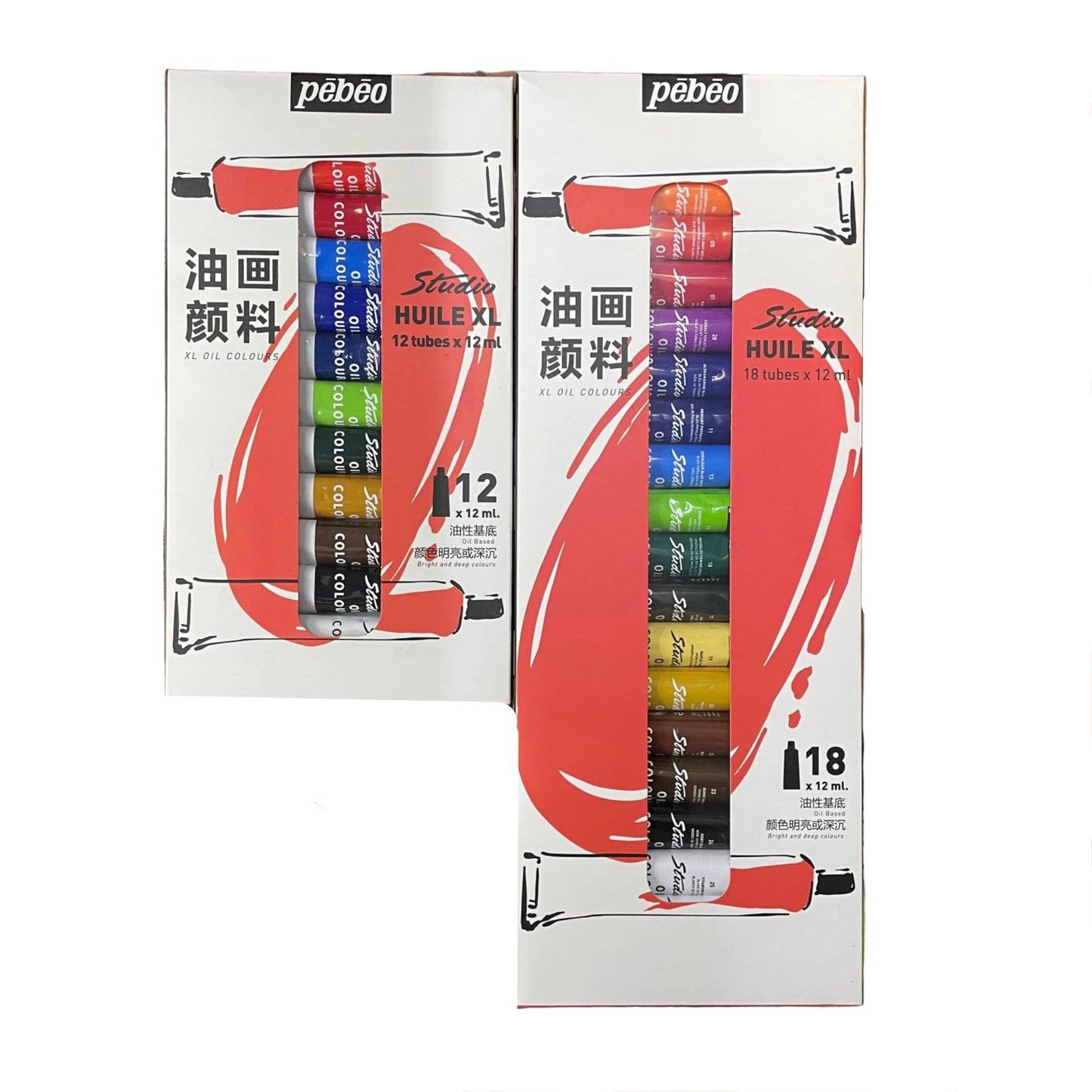 Pebeo 油畫顏料 Oil paint colours (12ml x 12/ 18 色 colours)