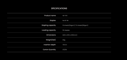 MAX 釘書機 Stapler HD-10V