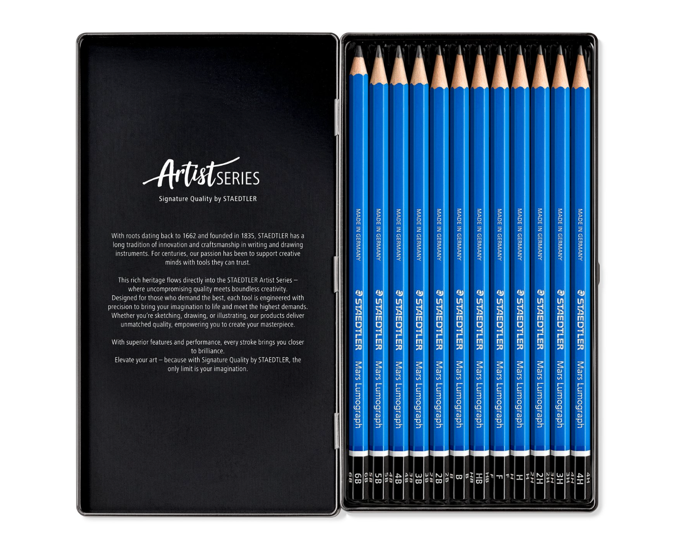 施德樓 Staedtler Mars Lumograph 美術素描筆 Graphite drawing sketching pencils (6/ 12/ 20 套裝 Set)