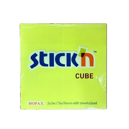 Stick'n 便條紙 Memo, 3" x 3", 雜色 Assorted colours (共5色 colours)