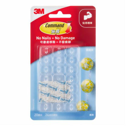 3M Command™ 透明裝飾夾 Clear Decorating Clips - [17026CLR-HK]