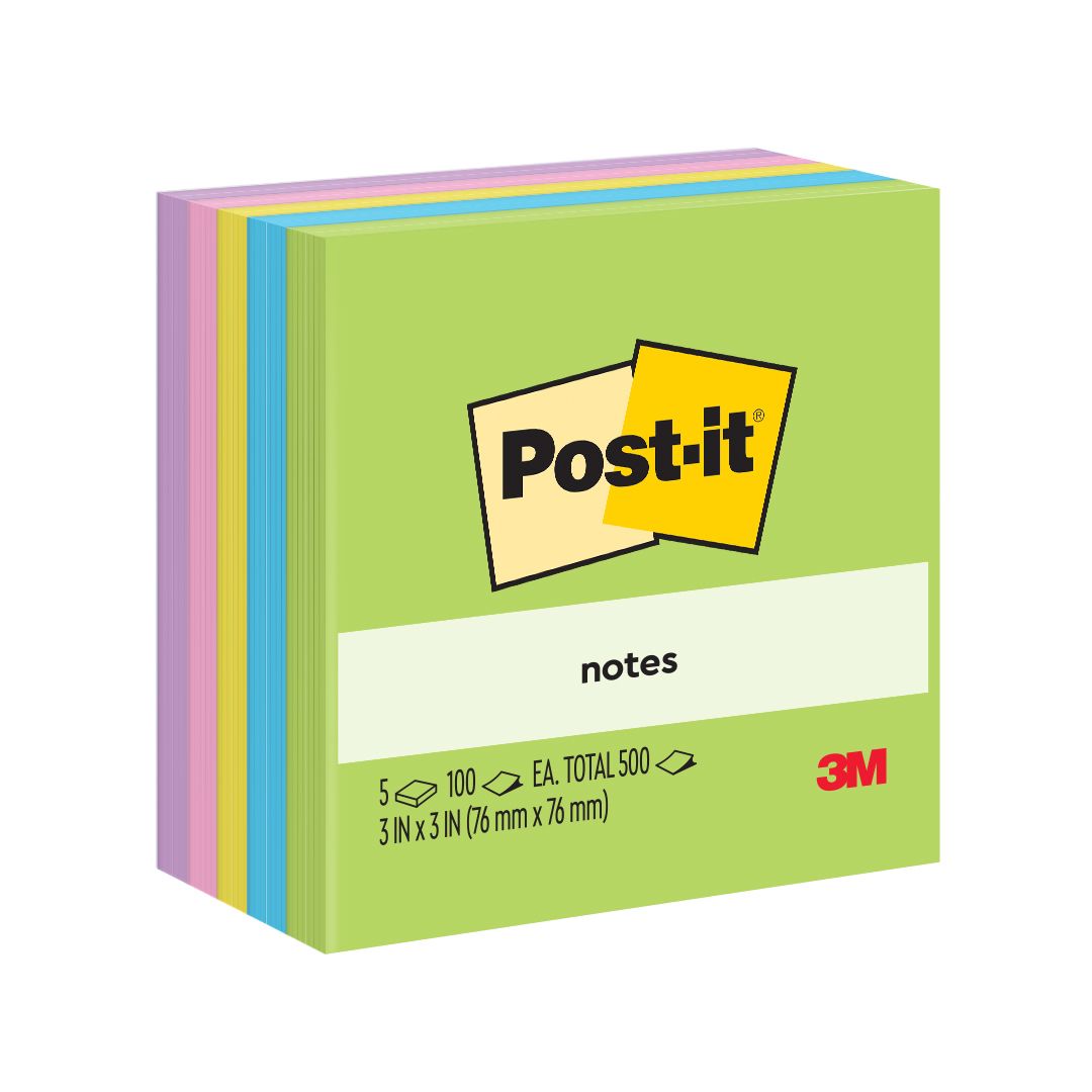 3M™ Post-it® 便條紙 Memo [3" x 3"] 花花世界 Floral Fantasy - [654-5AU]