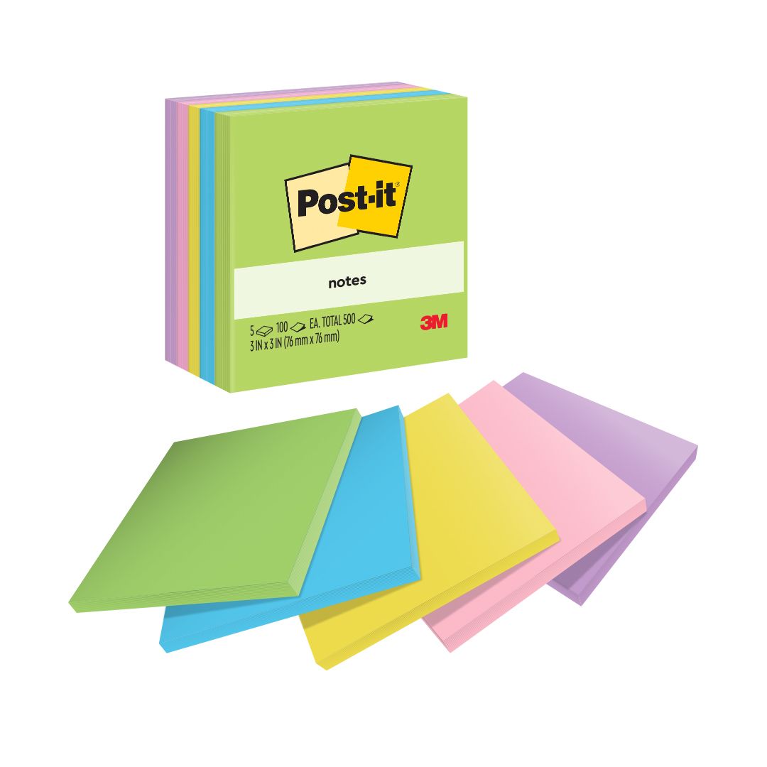 3M™ Post-it® 便條紙 Memo [3" x 3"] 花花世界 Floral Fantasy - [654-5AU]
