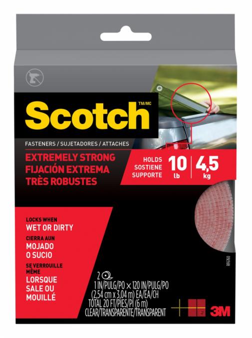 3M™ Scotch® 透明超強力魔術貼 [2卷] Clear Extreme Fasteners [2 rolls] - [6760]