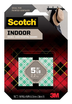 3M™ Scotch® 室內雙面海綿膠貼 Indoor Double-Sided Mounting Square- [111S-SQ-16]