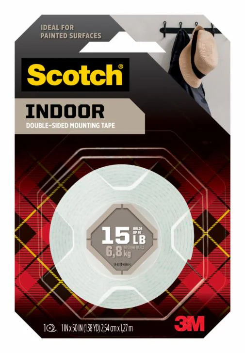3M™ Scotch® 室內雙面海綿膠貼 Indoor Double-Sided Mounting Tape - [114S]