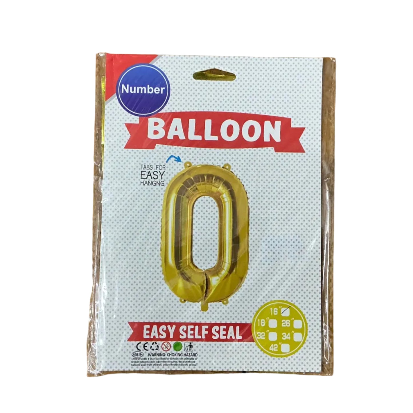 鋁膜數字氣球 Number Balloon [16” |金gold]