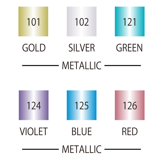ZIG Memory system Calligraphy Metallic Colour [6 colour set |MS-8400/6V]