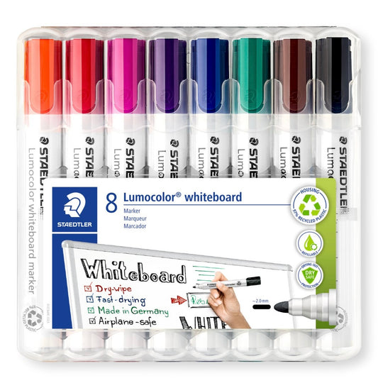 Staedtler 施德樓 Lumocolor whiteboard marker compact set 351 (8色 colours)