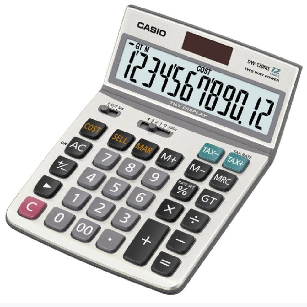 CASIO [DW-120MS] 桌面計數機 12-digit Desktop Calculator