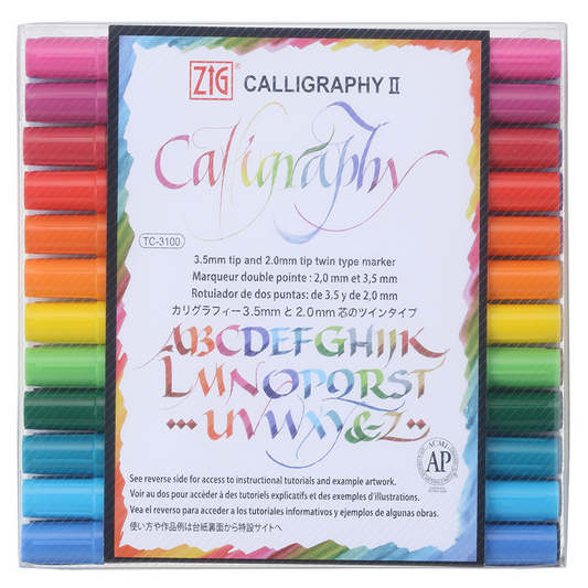 ZIG Calligraphy [24 colour set |TC-3100-24V]