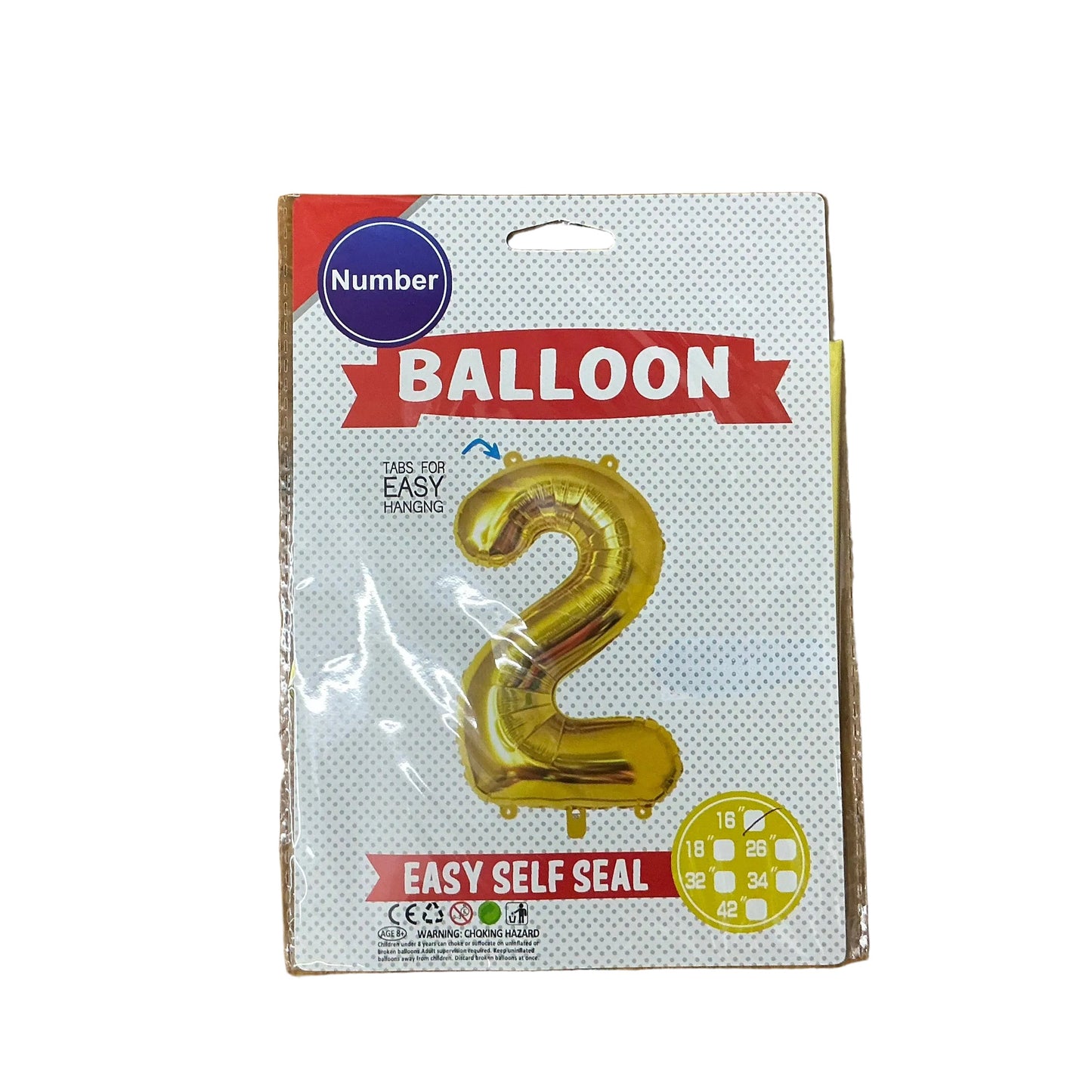 鋁膜數字氣球 Number Balloon [16” |金gold]