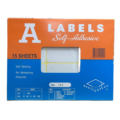 A Labels 白色標籤貼紙 White Label Stickers (No. 200 - 250)