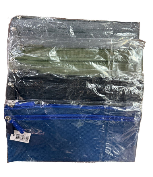 Alpha Omega 布質拉鏈袋 / 功課袋 Cloth Zipper bag / Mesh Pouch | **雙鏈 - Two pockets ** |