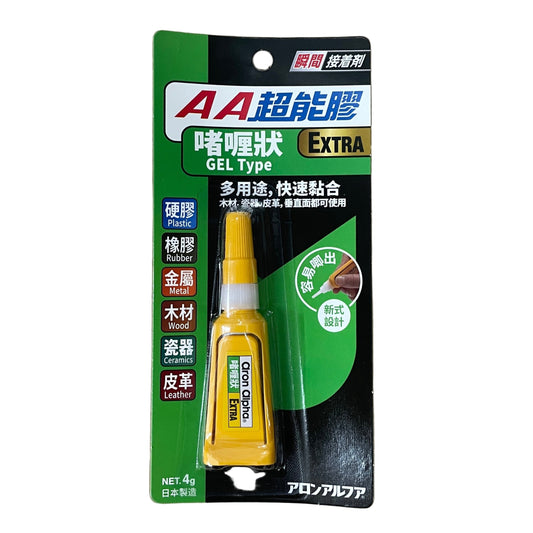 Aron Alpha AA超能膠啫喱狀 Extra Superglue Gel Type 4g