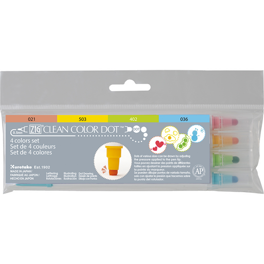 ZIG clean colour dot [4 colour set |TC-6100/4V]