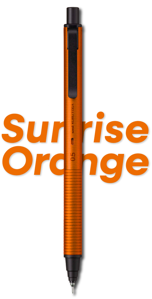 UNI - KURU TOGA METAL 0.5mm 金屬鉛芯筆 Mechanical pencil - 陽光橙色Sunrise Orange