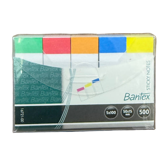 Bantex 五色 - 便條紙 5-color Sticky notes, 15mm x 50mm