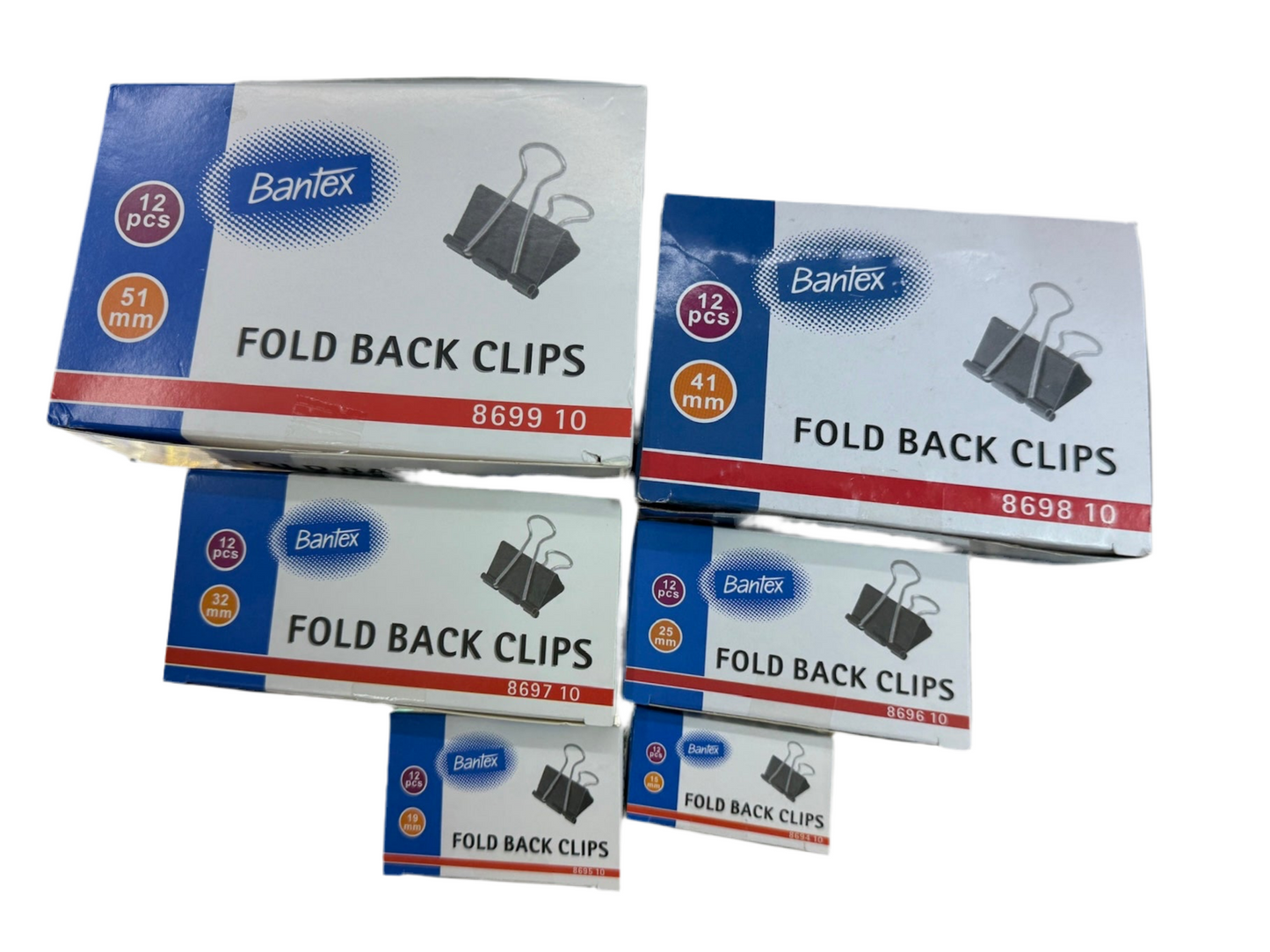 Bantex BINDER CLIPS 黑色長尾夾 15mm / 19mm / 25mm / 32mm / 41mm / 51mm