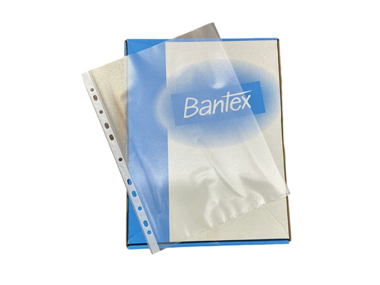 Bantex '磨沙' 內頁文件袋  'Matt' Filing Pockets (A4 /  0.09 mm / 11 孔 holes) 1 盒 box