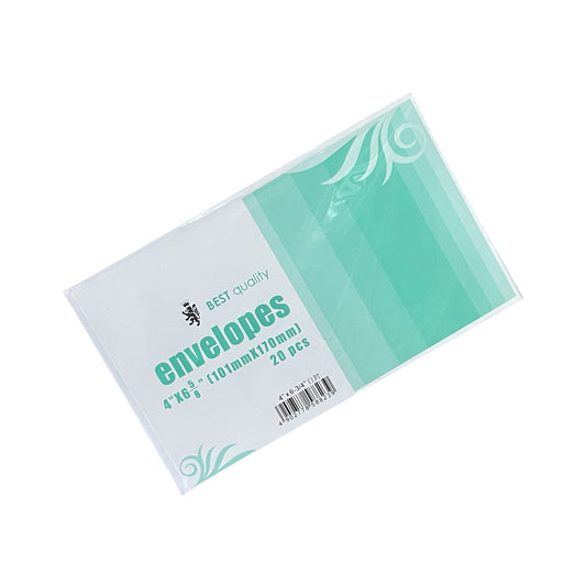 Best Quality 白信封 White Envelopes 4" x 6 5/8" 橫口 side flap