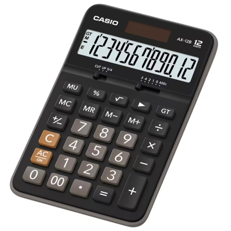 CASIO [AX-12B] 桌面計數機 Desktop 12-digits Calculator