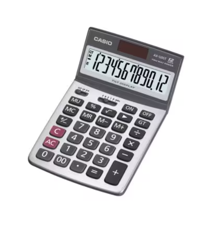 CASIO [AX-120ST] 桌面計數機 Desktop 12-digits Calculator